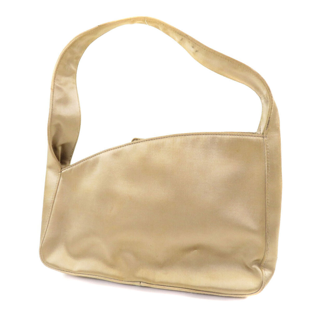 Prada handbag Beige plate Gold Tan Gold